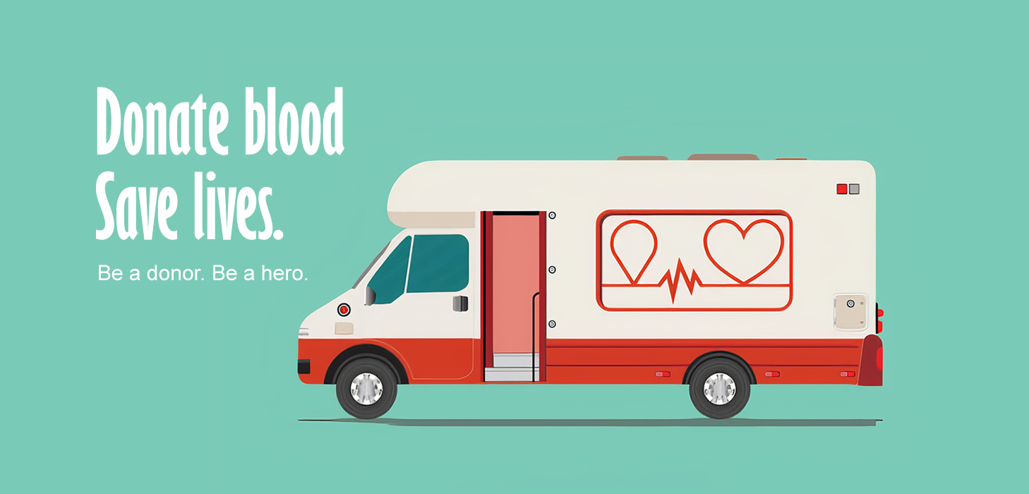 On Thursday, the blood donation van will be at TOP UNION! 